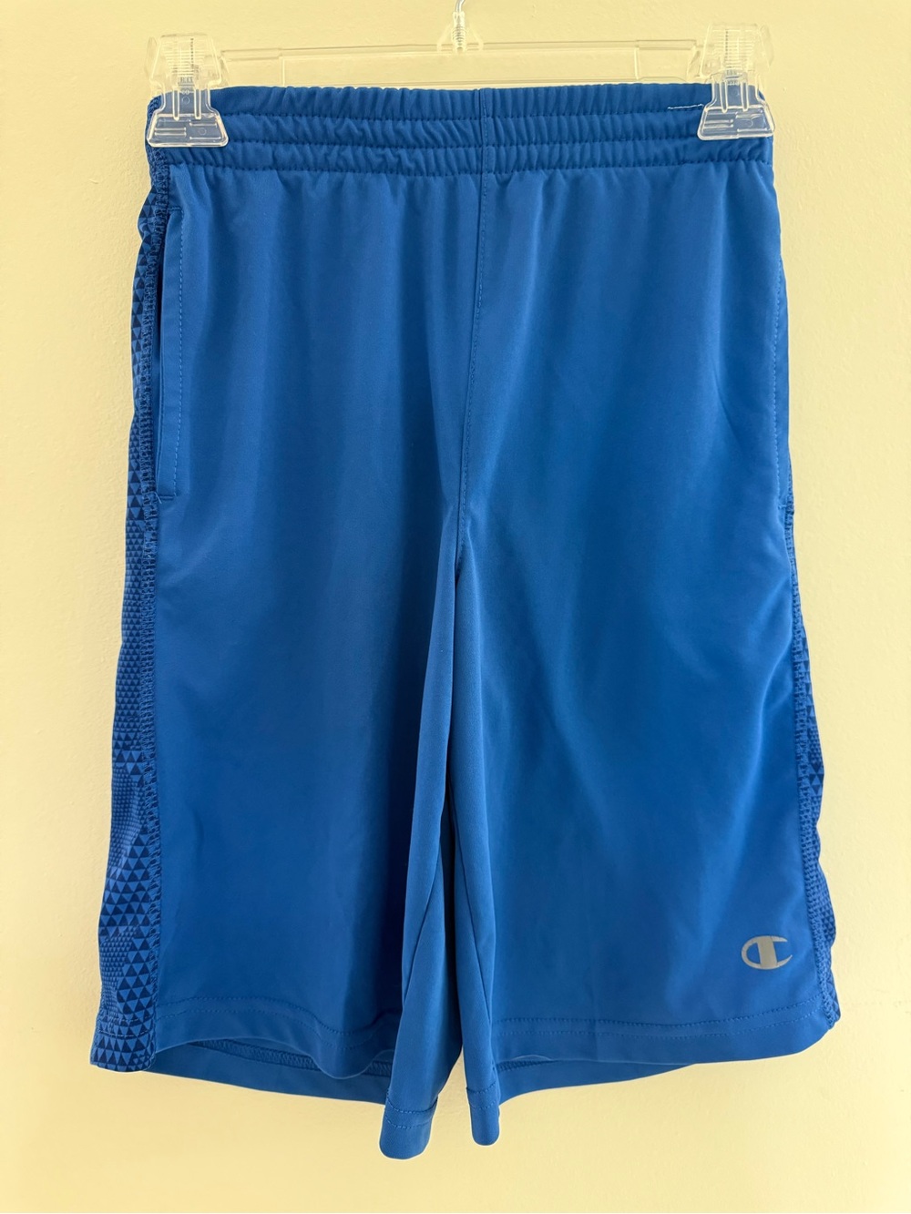 Champion Royal Blue Athletic Shorts with Side Panel Detail